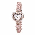 Riana RCW0007 Womens Heart Shaped Rose Gold Bling Watch Riana RCW0007 Womens Heart Shaped Rose Gold Bling Watch