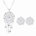 Riana Womens Fashion Pendant Necklace and Earrings