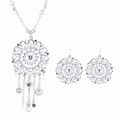 Riana Womens Fashion Pendant Necklace and Earrings Riana Womens Fashion Pendant Necklace and Earrings