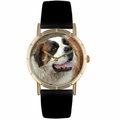 Saint Bernard Print Watch in Gold Classic P 0130070 Saint Bernard Print Watch in Gold Classic P 0130070
