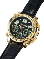 Sarastro AQ201857G Mens Black Leather Watch