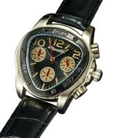 Sarastro AQ202500G Mens Black Leather Watch