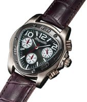 Sarastro AQ202501G Mens Burgundy Leather Watch