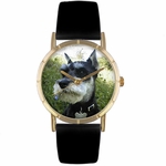 Schnauzer Print Watch in Gold Classic P 0130066 Schnauzer Print Watch in Gold Classic P 0130066