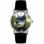 Schnauzer Print Watch in Silver Classic R 0130066 Schnauzer Print Watch in Silver Classic R 0130066
