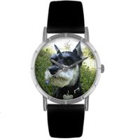 Schnauzer Print Watch in Silver Classic R 0130066