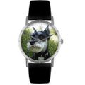 Schnauzer Print Watch in Silver Classic R 0130066 Schnauzer Print Watch in Silver Classic R 0130066