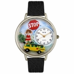 School Bus Driver Watch in Silver Unisex U 0610013 School Bus Driver Watch in Silver Unisex U 0610013
