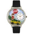 School Bus Driver Watch in Silver Unisex U 0610013 School Bus Driver Watch in Silver Unisex U 0610013