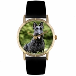 Scottie Print Watch in Gold Classic P 0130067 Scottie Print Watch in Gold Classic P 0130067