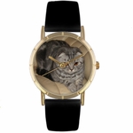 Scottish Fold Cat Print Watch in Gold Classic P 0120031 Scottish Fold Cat Print Watch in Gold Classic P 0120031