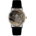 Scottish Fold Cat Print Watch in Silver Classic R 0120031 Scottish Fold Cat Print Watch in Silver Classic R 0120031