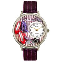Shoe Shopper Watch in Silver Unisex U 1010005