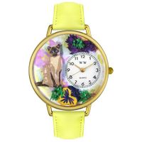 Siamese Cat Watch in Gold or Silver Unisex G 0120007