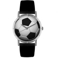 Soccer Lover Print Watch Classic Silver Style R 0840007