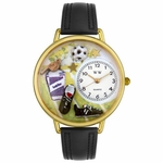 Soccer Watch in Gold or Silver Unisex G 0820002 Soccer Watch in Gold or Silver Unisex G 0820002