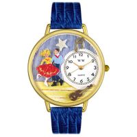 Square Dancing Watch in Gold or Silver Unisex G 0510006