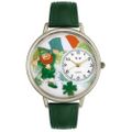 St Patricks Day Watch  Irish Flag  in Silver Unisex U 1224001 St Patricks Day Watch  Irish Flag  in Silver Unisex U 1224001