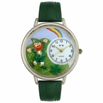 St Patricks Day Watch  Rainbow  in Silver Unisex U 1224002 St Patricks Day Watch  Rainbow  in Silver Unisex U 1224002