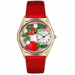 Strawberries Watch Classic Gold Style C 1210006