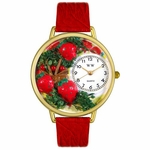 Strawberries Watch in Gold or Silver Unisex G 1210006