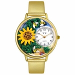 Sunflower Watch in Gold or Silver Unisex G 1210009 Sunflower Watch in Gold or Silver Unisex G 1210009