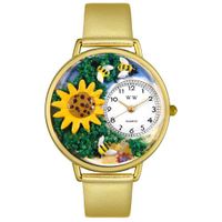 Sunflower Watch in Gold or Silver Unisex G 1210009