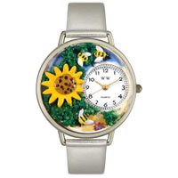 Sunflower Watch in Silver Unisex U 1210009