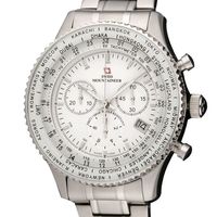 Swiss Mountaineer SM1212 Chronograph Watch Steel Bracelet