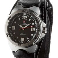 Swiss Mountaineer SM1450 Black Nylon Band Watch
