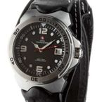 Swiss Mountaineer SM1450 Black Nylon Band Watch