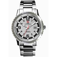 Swiss Mountaineer SM1470 Mens Silver Dial Bracelet Watch