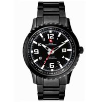 Swiss Mountaineer SM1472 Mens Black Bracelet Watch
