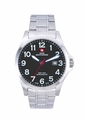 Swiss Mountaineer SM8030 Silver Tone Easy Read Dial Mens Watch Swiss Mountaineer SM8030 Silver Tone Easy Read Dial Mens Watch