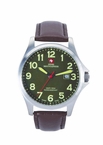 Swiss Mountaineer SM8032 Large Green Easy Read Dial Mens Watch