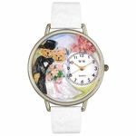 Teddy Bear Wedding Watch in Silver Unisex U 1340002