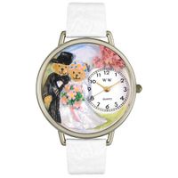 Teddy Bear Wedding Watch in Silver Unisex U 1340002