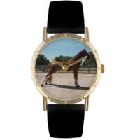 Tenessee Walker Horse Print Watch in Gold Classic P 0110031