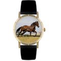 Thoroughbred Horse Print Watch in Gold Classic P 0110032 Thoroughbred Horse Print Watch in Gold Classic P 0110032