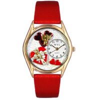 Valentines Day Watch  Red  Classic Gold Style C 1226001