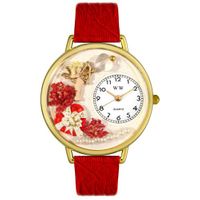 Valentines Day Watch  Red  in Gold or Silver Unisex G 1220033