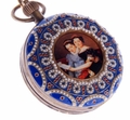 Victorian Antique Art Design With Pearls Pocket Watch PW34 Victorian Antique Art Design With Pearls Pocket Watch PW34