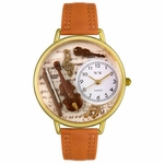 Violin Watch in Gold or Silver Unisex G 0510002