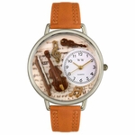 Violin Watch in Silver Unisex U 0510002