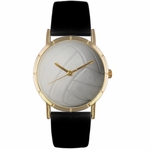 Volleyball Lover Print Watch Classic Gold Style P 0840015 Volleyball Lover Print Watch Classic Gold Style P 0840015