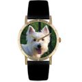 Westie Print Watch in Gold Classic P 0130073 Westie Print Watch in Gold Classic P 0130073
