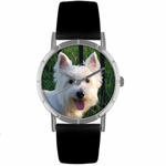 Westie Print Watch in Silver Classic R 0130073 Westie Print Watch in Silver Classic R 0130073