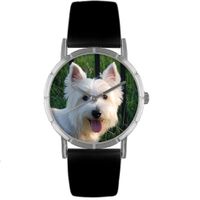 Westie Print Watch in Silver Classic R 0130073