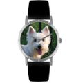 Westie Print Watch in Silver Classic R 0130073 Westie Print Watch in Silver Classic R 0130073