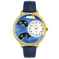 Whales Watch in Gold or Silver Unisex G 0140005